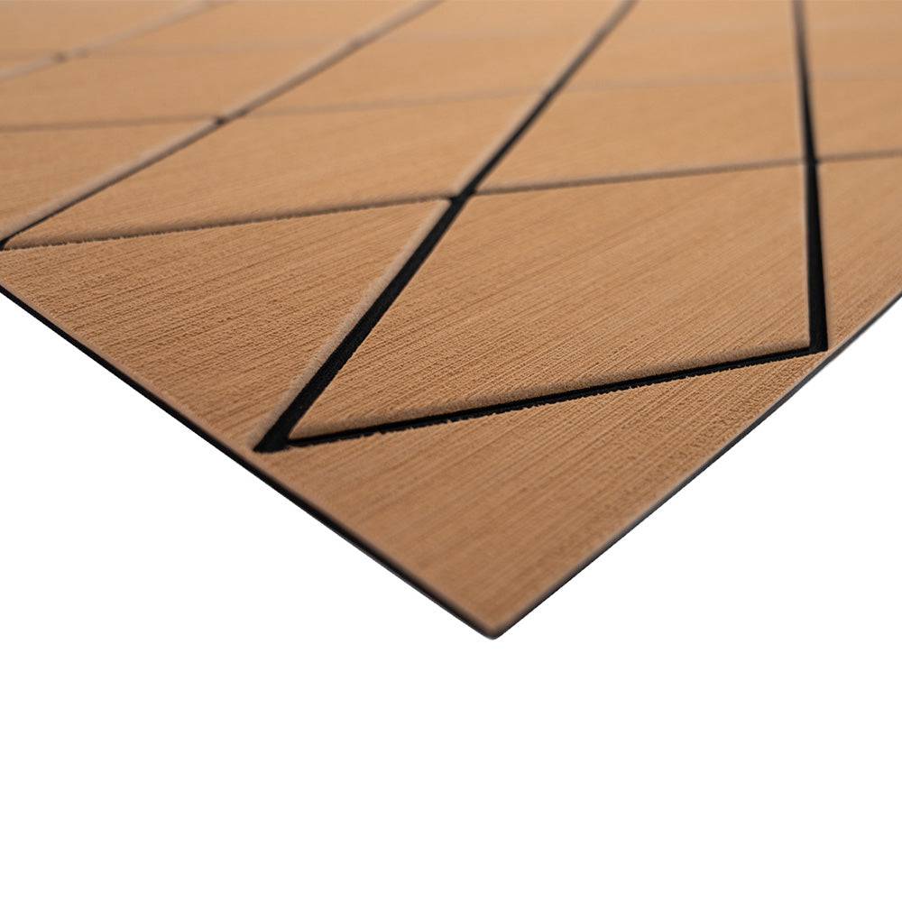 SeaDek 40" x 80" 6mm Two Color Diamond Full Sheet - Brushed Texture - Mocha/Black (1016mm x 2032mm x 6mm) [56411-80093] - Twin Screws Marine Service
