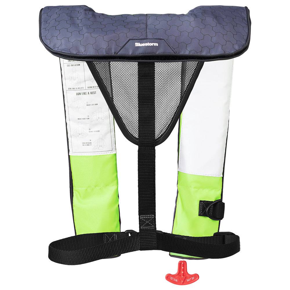 Bluestorm Cirrus 26 Auto/Manual Type V Inflatable PFD - Hi-Vis [SL6F-21-HVS] - Twin Screws Marine Service