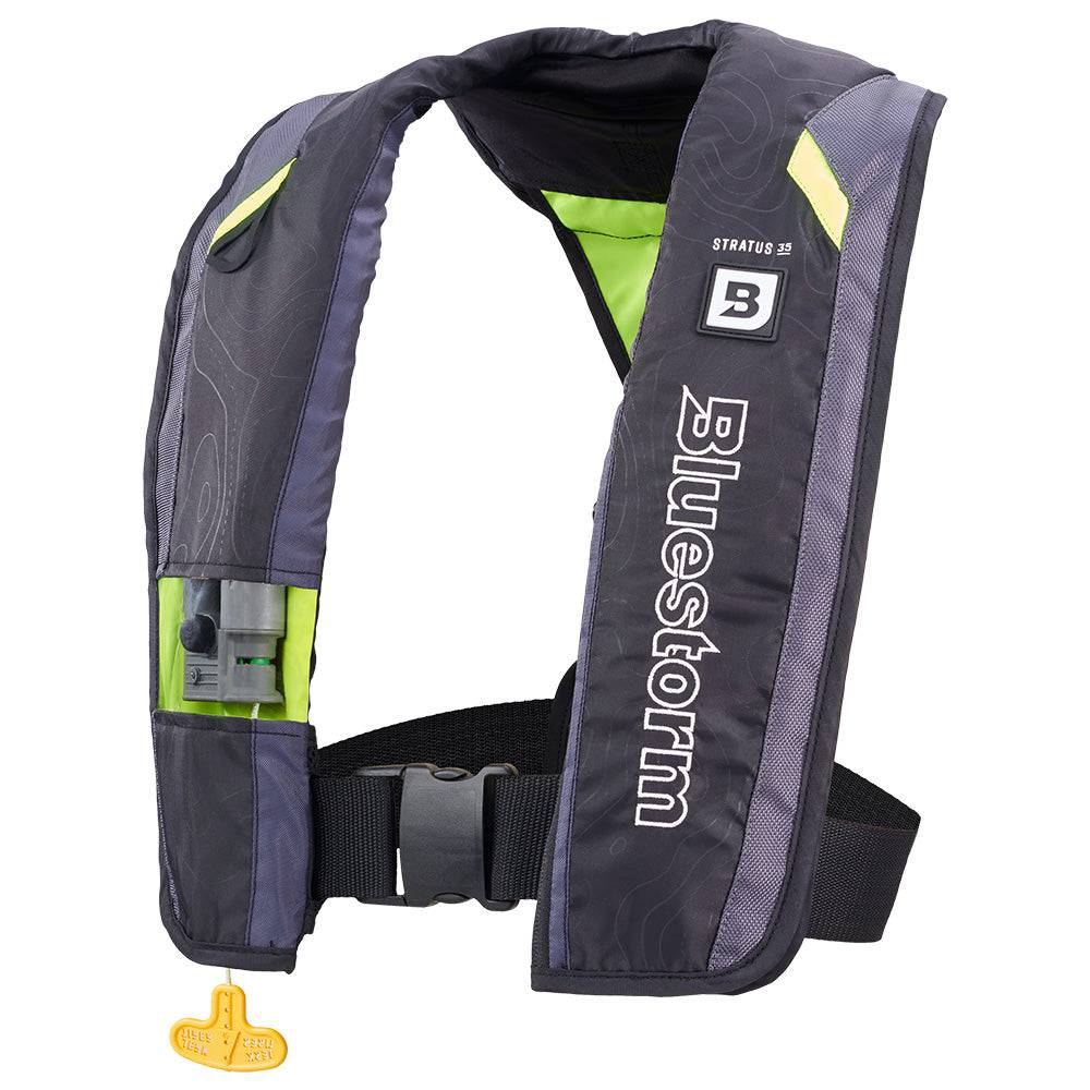 Bluestorm Stratus 35 Auto Type II Inflatable PFD - Hi-Vis [T1H-19-HVS] - Twin Screws Marine Service