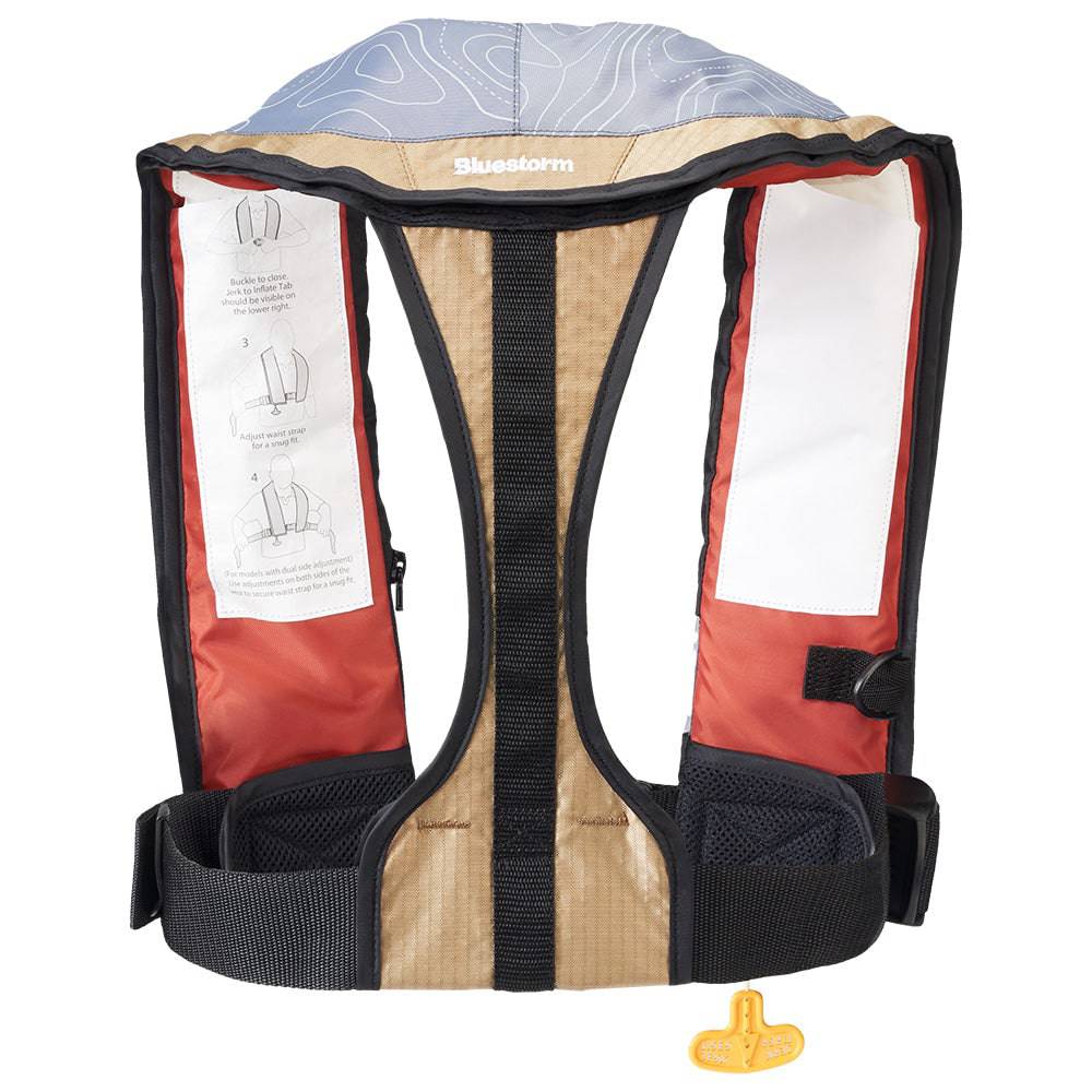 Bluestorm Stratus 35 Auto Type II Inflatable PFD - Tan [T1H-19-TAN] - Twin Screws Marine Service