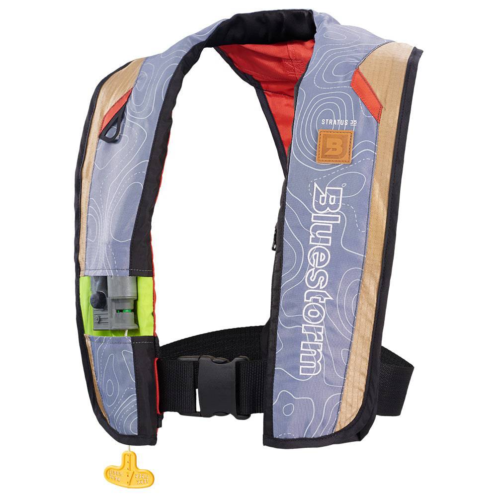 Bluestorm Stratus 35 Auto Type II Inflatable PFD - Tan [T1H-19-TAN] - Twin Screws Marine Service