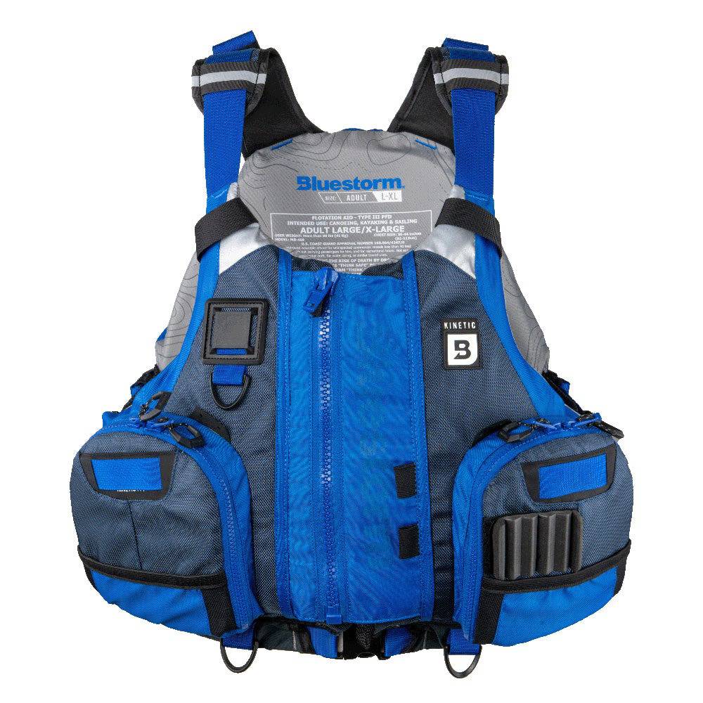 Bluestorm Kinetic Kayak Fishing Vest - Deep Blue - S/M [BS-409-BLU-S/M] - Twin Screws Marine Service