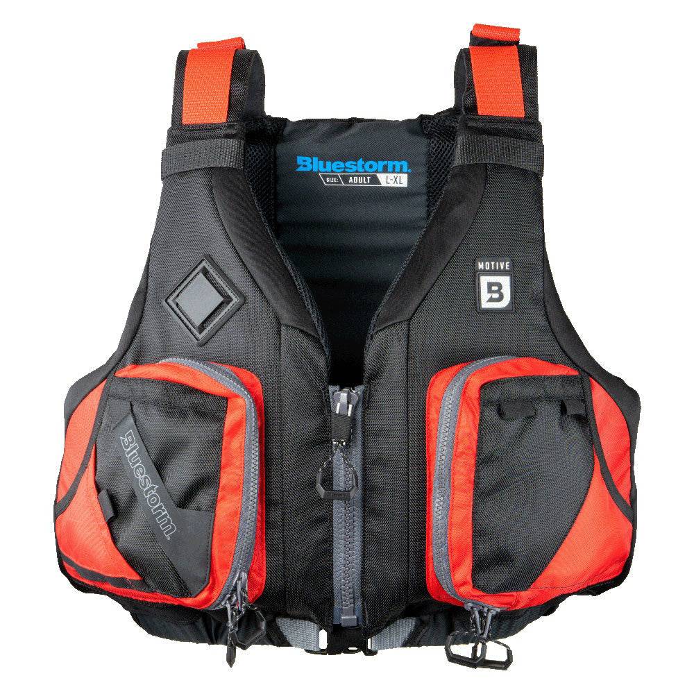 Bluestorm Motive Kayak Fishing Vest - Nitro Red - S/M [BS-248-RDD-S/M] - Twin Screws Marine Service