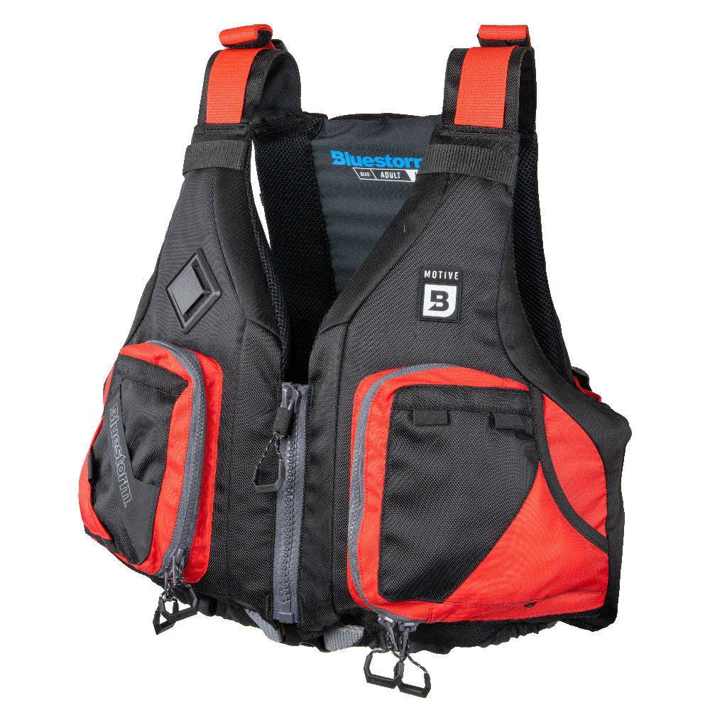 Bluestorm Motive Kayak Fishing Vest - Nitro Red - S/M [BS-248-RDD-S/M] - Twin Screws Marine Service