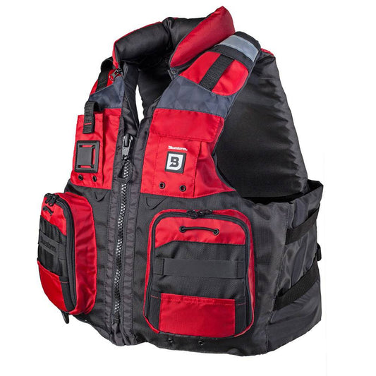 Bluestorm Classic Adult Fishing Life Jacket - Nitro Red - S/M [BS-70B-RED-S/M] - Twin Screws Marine Service