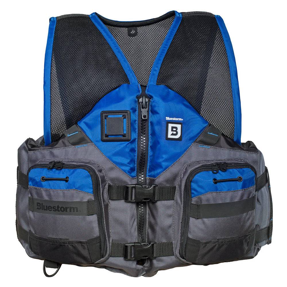 Bluestorm Sportsman Adult Mesh Fishing Life Jacket - Deep Blue - L/XL [BS-105-BLU-L/XL] - Twin Screws Marine Service