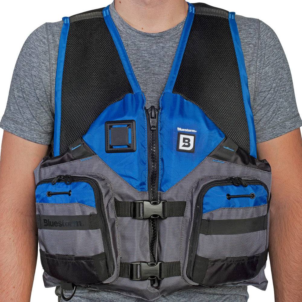 Bluestorm Sportsman Adult Mesh Fishing Life Jacket - Deep Blue - L/XL [BS-105-BLU-L/XL] - Twin Screws Marine Service