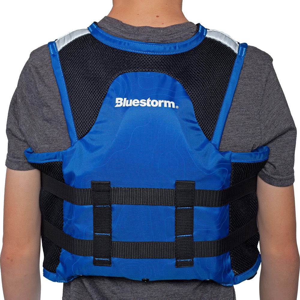 Bluestorm Sportsman Youth Mesh Fishing Life Jacket - Deep Blue [BS-105-NAV-Y] - Twin Screws Marine Service