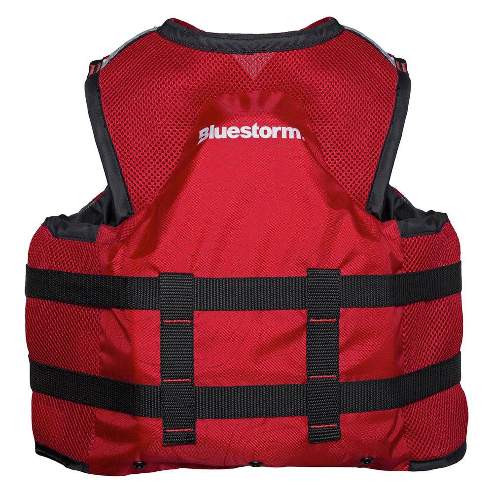 Bluestorm Sportsman Youth Mesh Fishing Life Jacket - Nitro Red [BS-105-RED-Y] - Twin Screws Marine Service