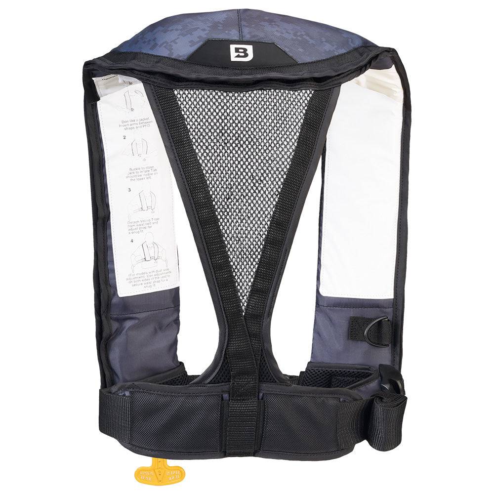 Bluestorm Atmos 40 Auto Type II Inflatable PFD - Apex Black [D1H-19-BLK] - Twin Screws Marine Service