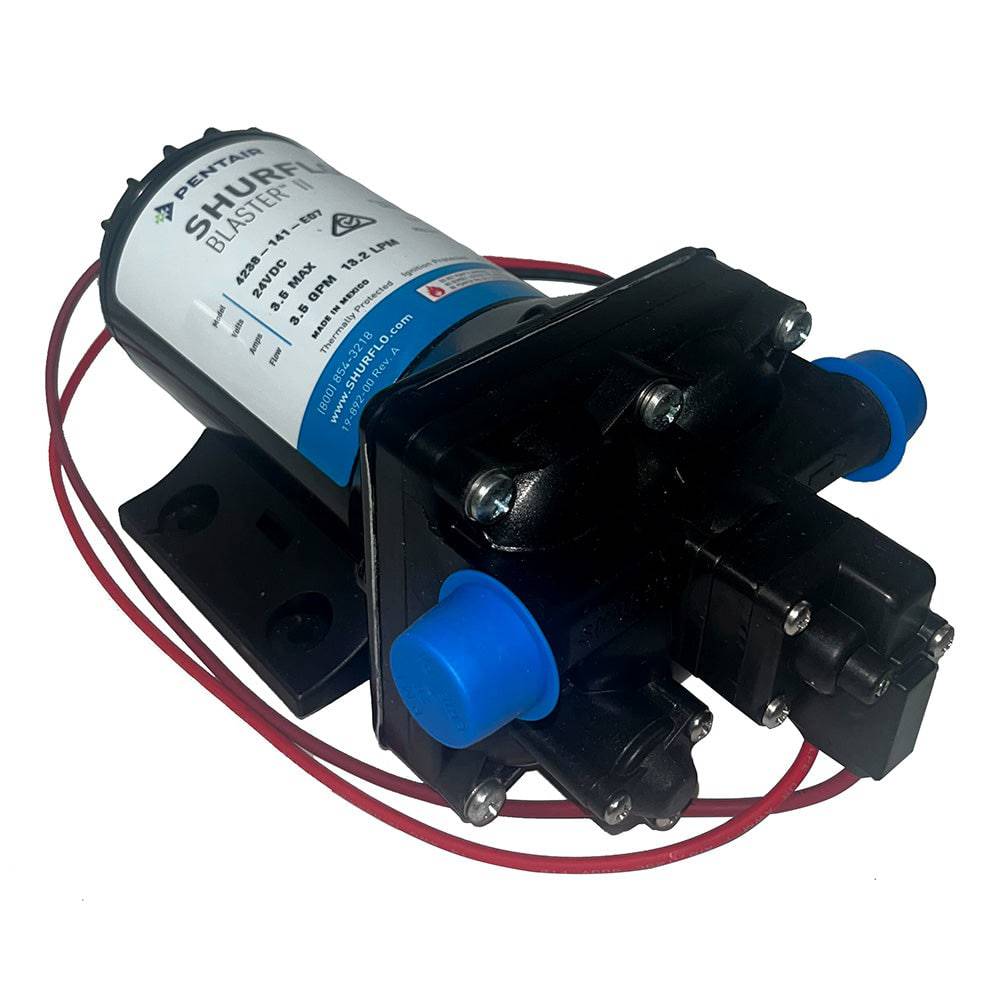 Shurflo by Pentair Blaster II Washdown Pump - 24 VDC - 3.5 GPM - 45 PSI [4238-141-E07] - Twin Screws Marine Service