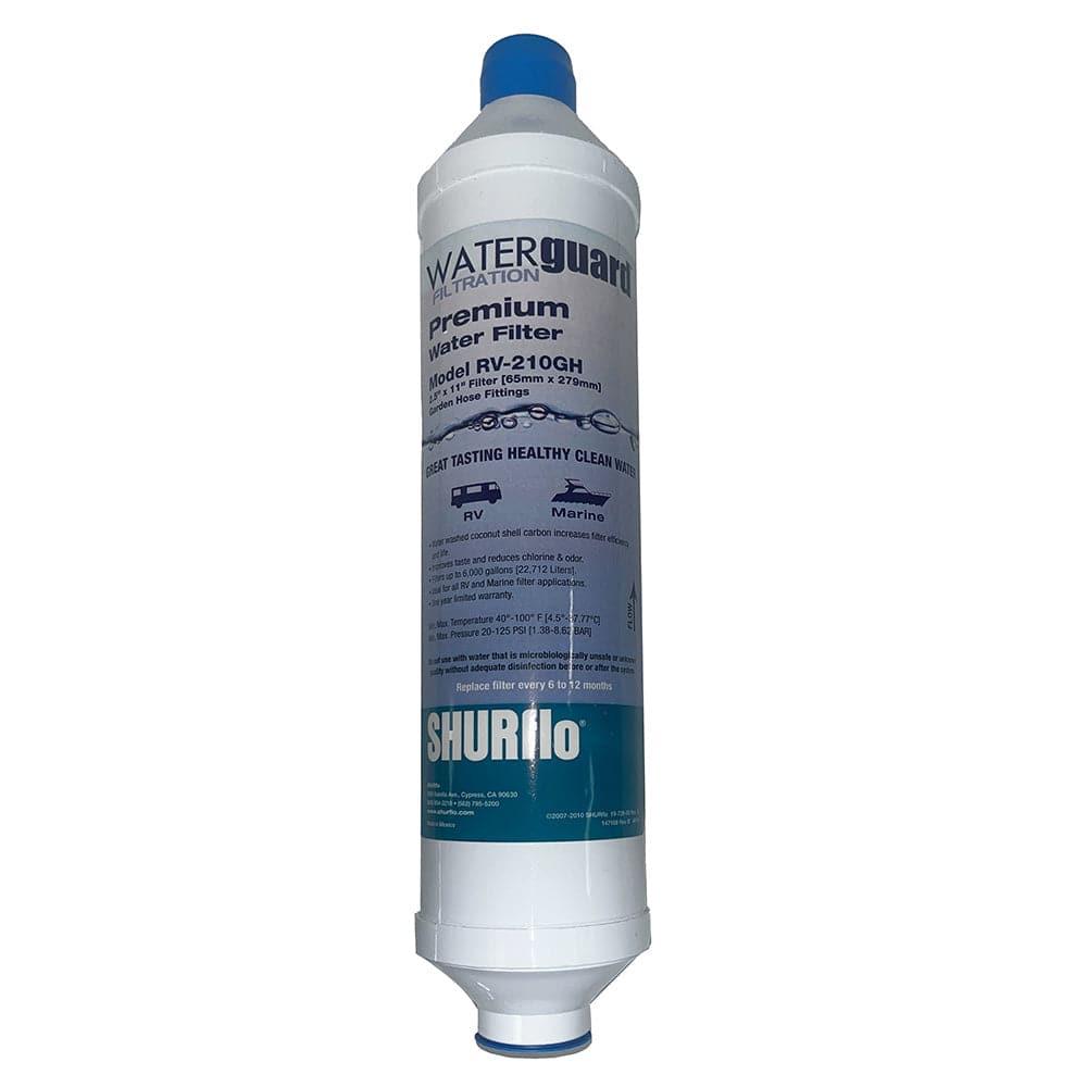 Shurflo by Pentair City Water Entry In-Line Filter w/Garden Hose Ends [RV-210GH-A] - Twin Screws Marine Service