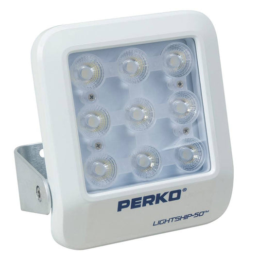 Perko Lightship 50 LED High Performance Floodlight - 12/24V - White [1643050F0W] - Twin Screws Marine Service