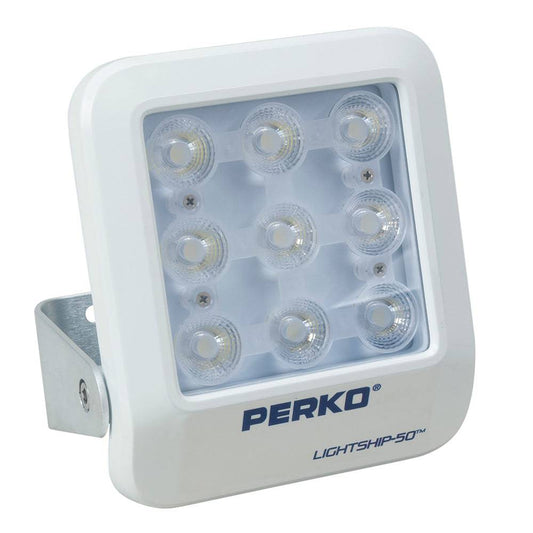 Perko Lightship 50 LED High Performance Spotlight - 12/24V - White [1643050S0W] - Twin Screws Marine Service