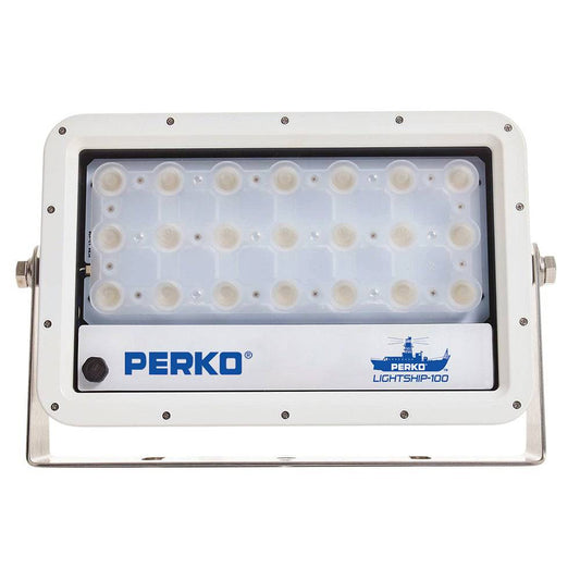 Perko Lightship 100 LED High Performance Floodlight - 12/24V - White [1643100F0W] - Twin Screws Marine Service