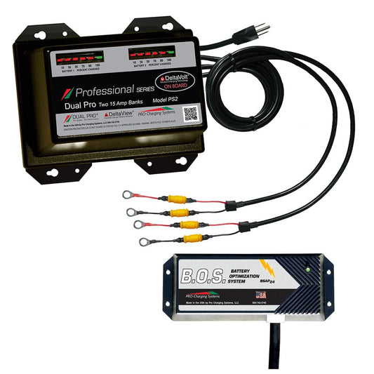 Dual Pro PS2 2 Bank Battery Charger w/2 Bank B.O.S. [PS2/BOS12V2] - Twin Screws Marine Service