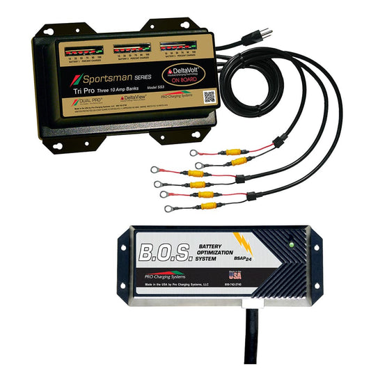Dual Pro SS3 3 Bank Battery Charger w/3 Bank B.O.S. [SS3/BOS12V3] - Twin Screws Marine Service