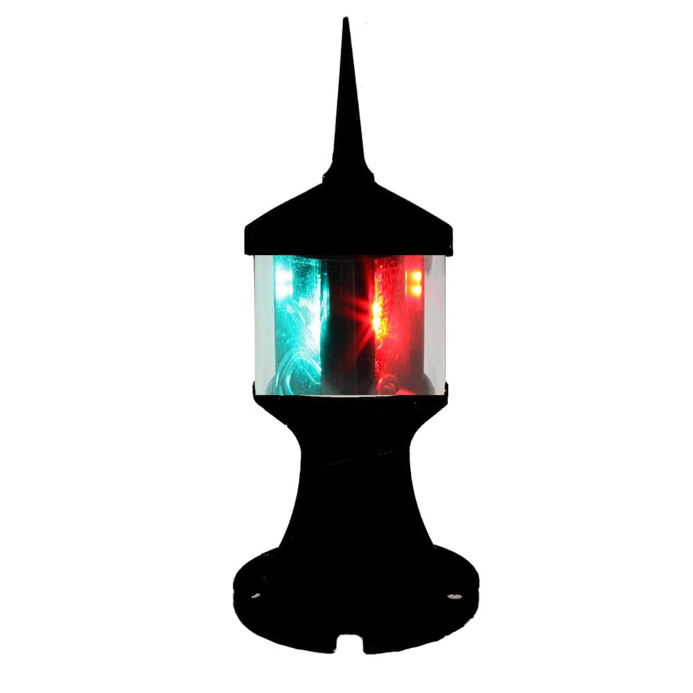 Lunasea Tri-Color/Anchor Zero Emission Light Fixture - 12V - Black [LLB-73BK-01-BB] - Twin Screws Marine Service