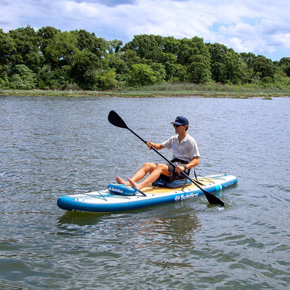 Soltice Watersports 10'6" Rambler Inflatable Stand-Up Paddleboard/Kayak 2-In-1 Kit w/Seat  Convertible Paddle - Blue [36200] - Twin Screws Marine Service