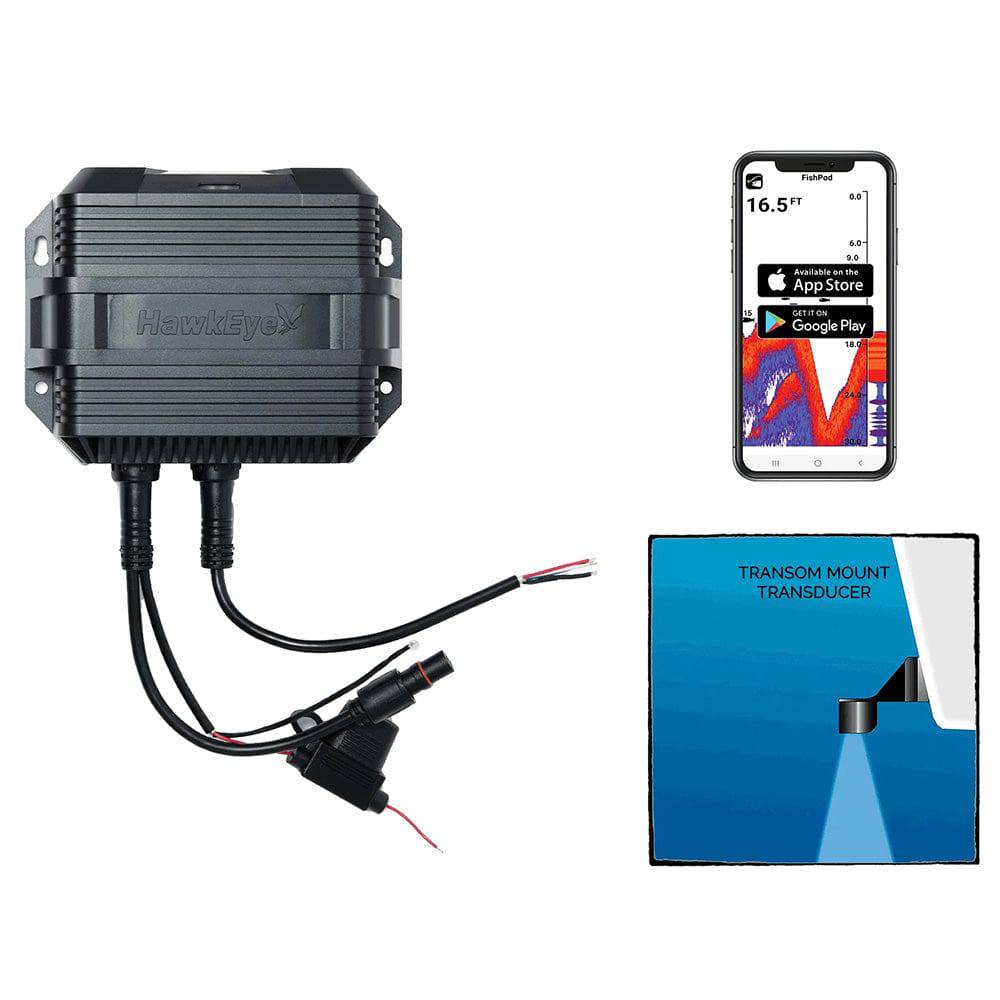 HawkEye FishPod 10BX Boat Mount Bluetooth Fishfinder [FP10BX] - Twin Screws Marine Service