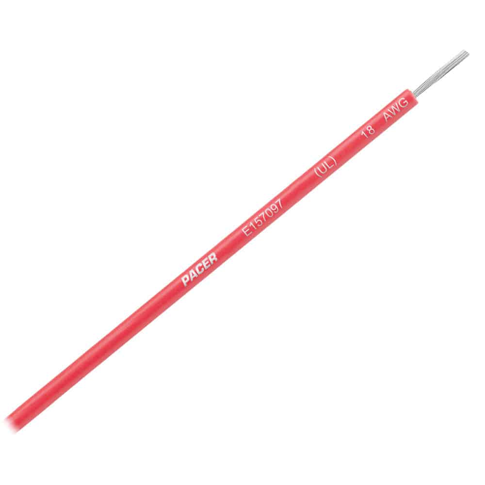 Pacer Red 18 AWG UL Marine Wire - 35' [WUL18RD-35] - Twin Screws Marine Service