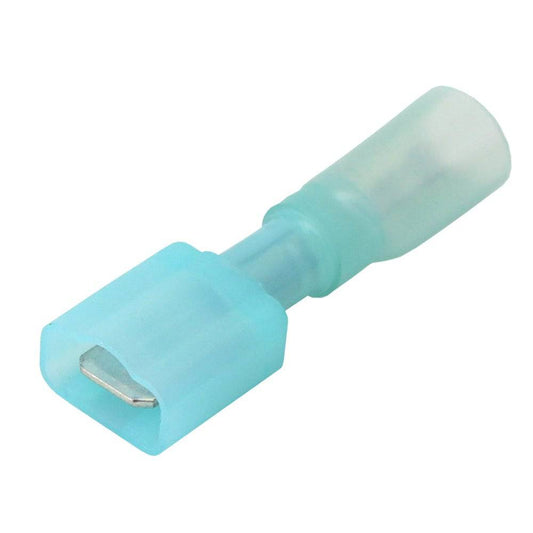 Pacer 16-14 AWG Fully-Insulated Male Disconnect Terminal - Blue - 100 Pack [TDE14-250FIM-100] - Twin Screws Marine Service
