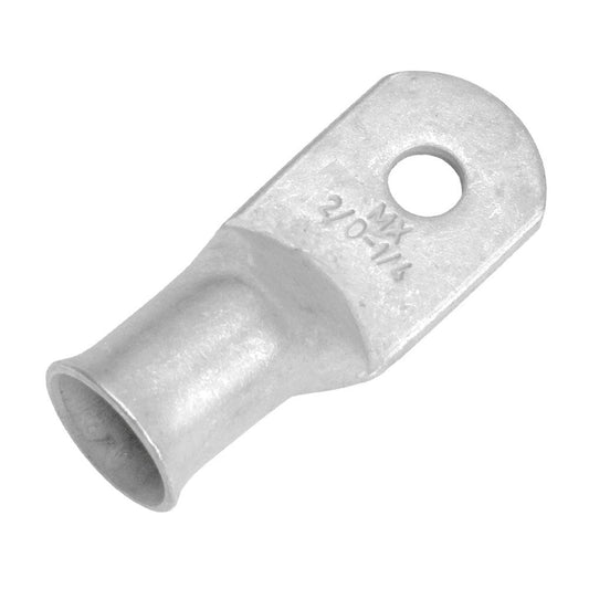 Pacer Tinned Lug 2/0 AWG - 1/4" Stud Size - 10 Pack [TAE2/0-14R-10] - Twin Screws Marine Service