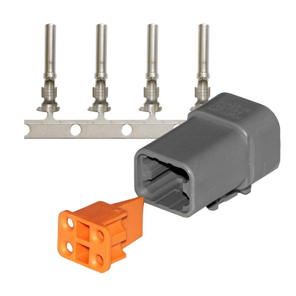 Pacer DTP Deutsch Plug Repair Kit - 14-12 AWG (4 Position) [TDTP06F-4RS] - Twin Screws Marine Service