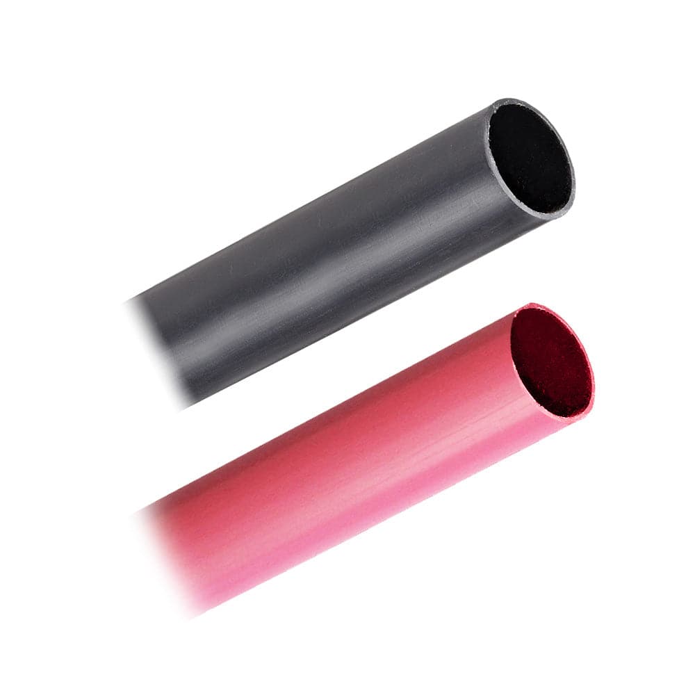 Pacer Battery Cable Heavy Wall Heat Shrink Tubing - 3/4" x 3" - Black/Red (2-Pieces Combo Pack) [BHW3/4-3BKRD] - Twin Screws Marine Service