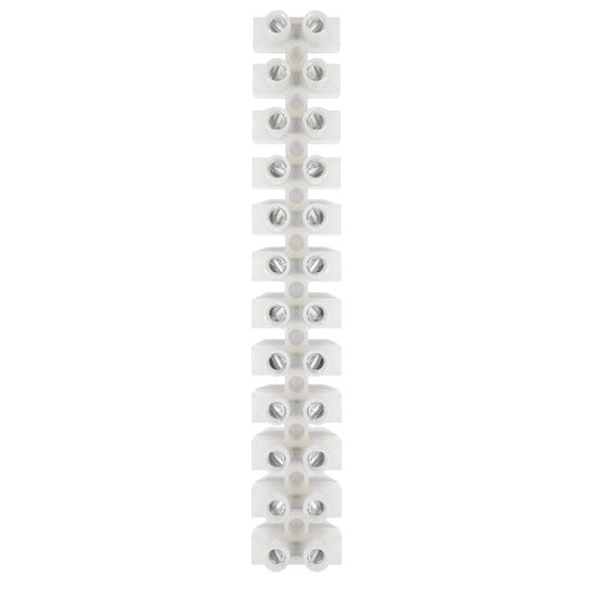 Pacer 40A Euro Style Terminal Block - 12 Positions - 5 Pack [E400-12-5] - Twin Screws Marine Service