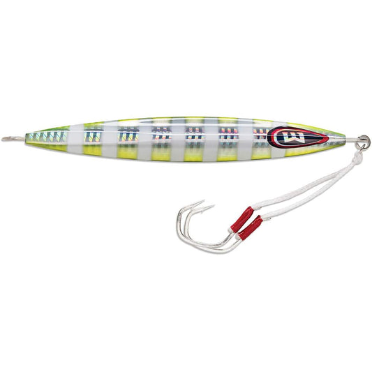 Williamson Kensaki 220 Jig - 6.75" - 7-3/4oz - Chartreuse Blink [KSJX220CB] - Twin Screws Marine Service