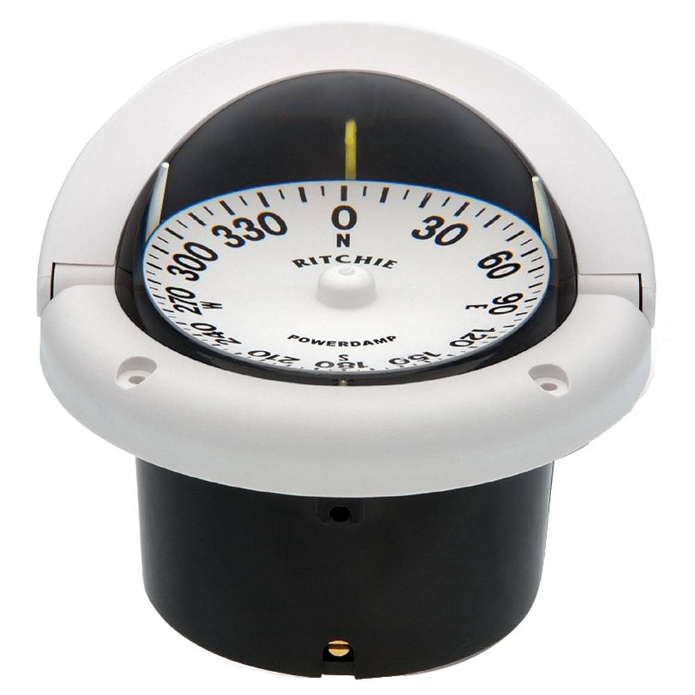 Ritchie HF-742W Helmsman Compass - Flush Mount - White [HF-742W] - Twin Screws Marine Service