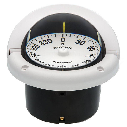 Ritchie HF-742W Helmsman Compass - Flush Mount - White [HF-742W] - Twin Screws Marine Service