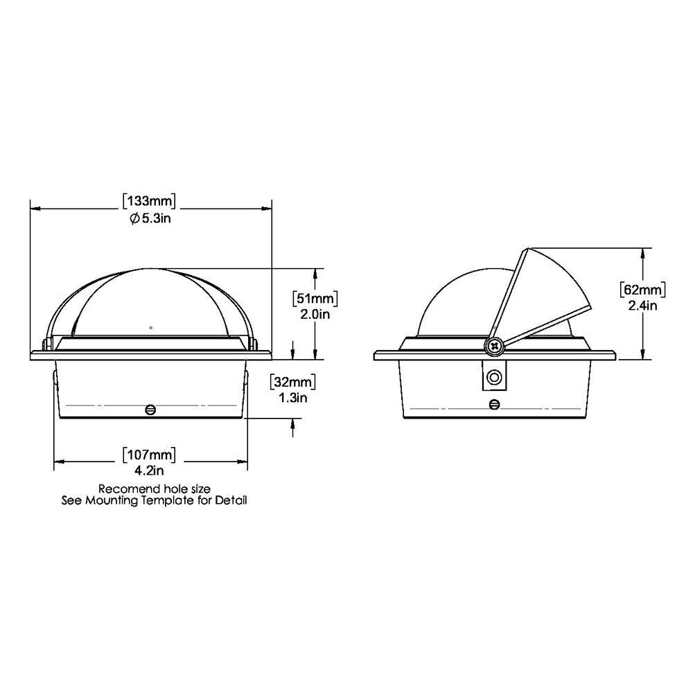 Ritchie F-83W Voyager Compass - Flush Mount - White [F-83W] - Twin Screws Marine Service