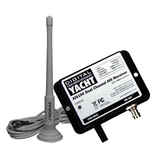 Digital Yacht AIS100 AIS USB Receiver w/QMax Portable Antenna [ZDIGAIS100QMA] - Twin Screws Marine Service