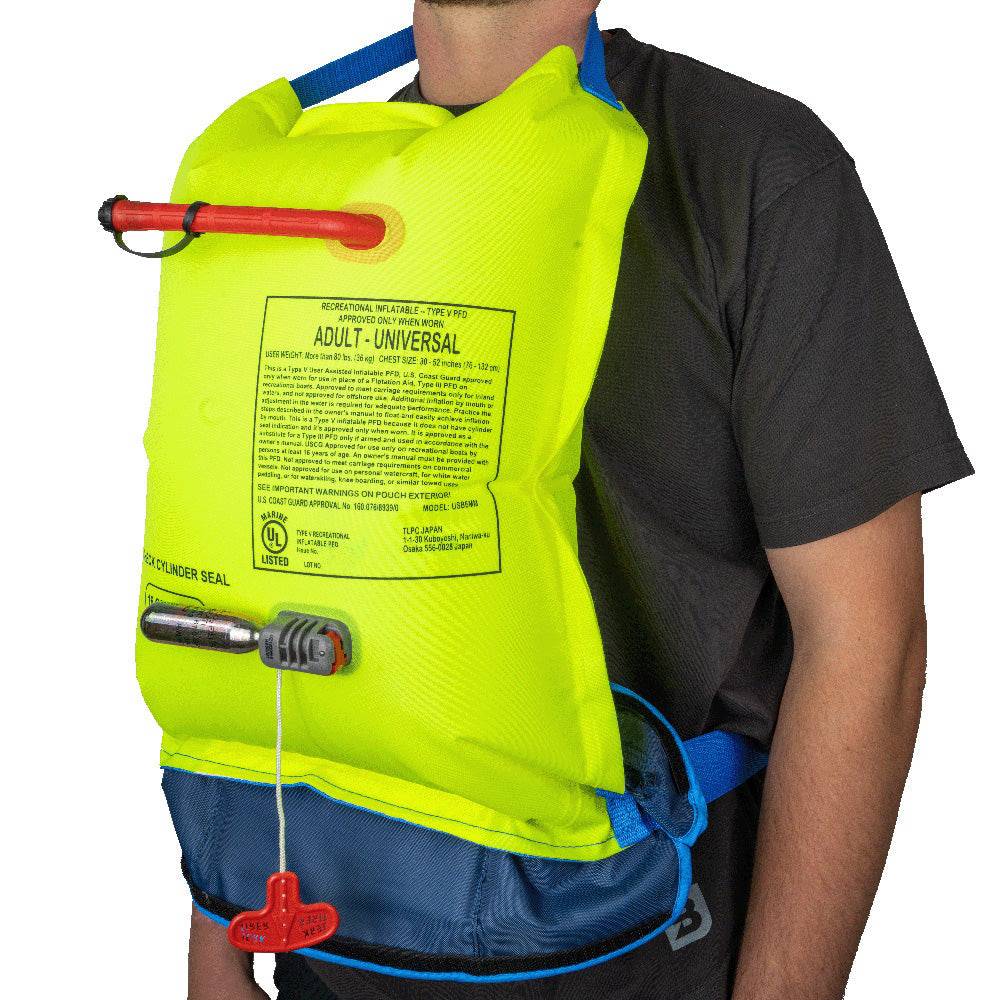 Bluestorm Cirro 16 Manual Inflatable Belt Pack - Hi-Vis [BS-USD6MM-HVS] - Twin Screws Marine Service