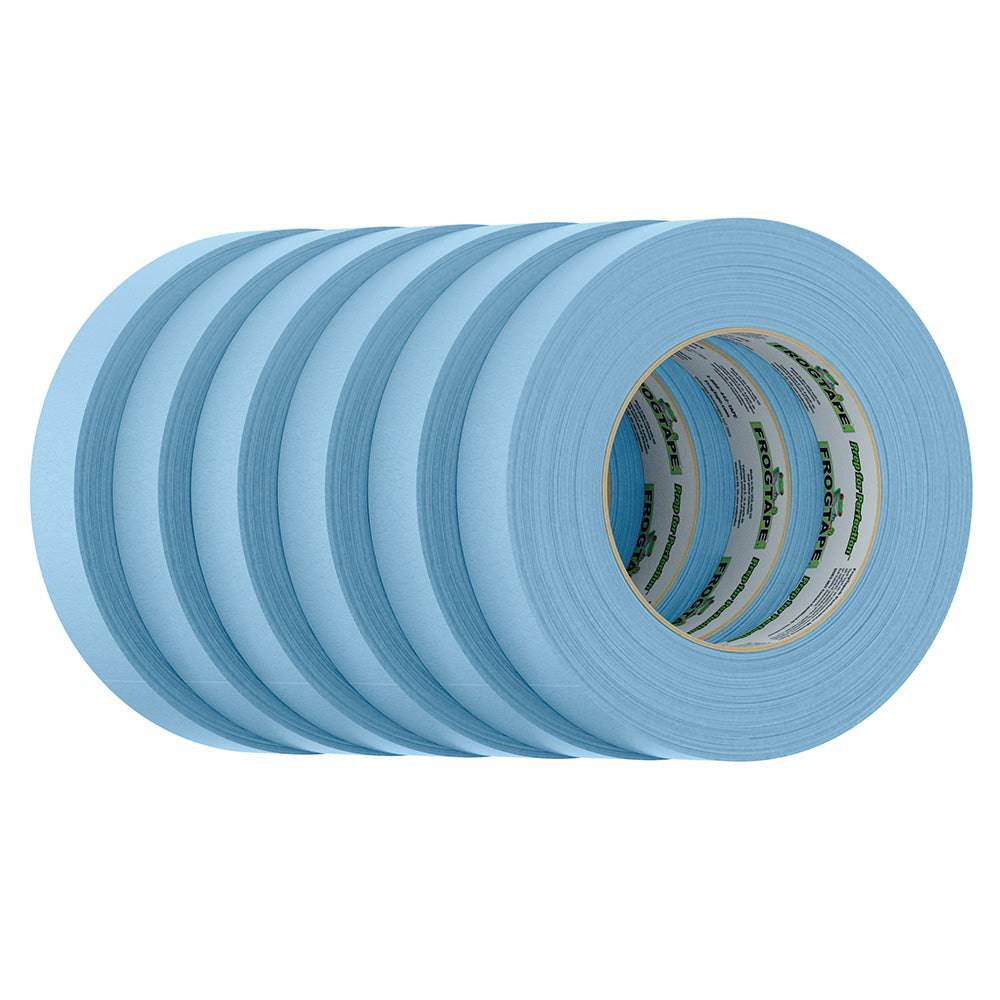 FrogTape CP 250 Medium-High Adhesion Masking Tape - 24MM x 55M x 6-Pack - Light Blue - Rated for 250F [105327] - Twin Screws Marine Service