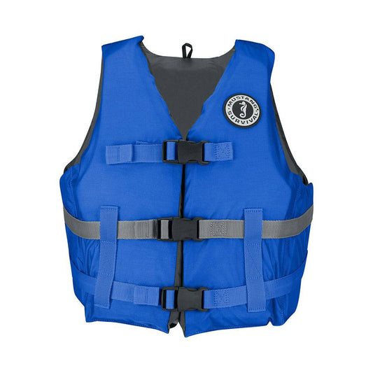 Mustang Livery Foam Vest - M/L - Blue [MV7010-131-M/L] - Twin Screws Marine Service