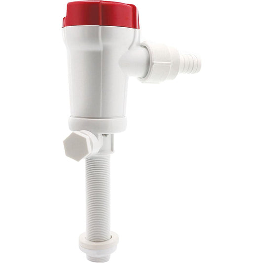 Rule 500 GPH Livewell Pump Straight Thru-Hull Inlet [601STC] - Twin Screws Marine Service