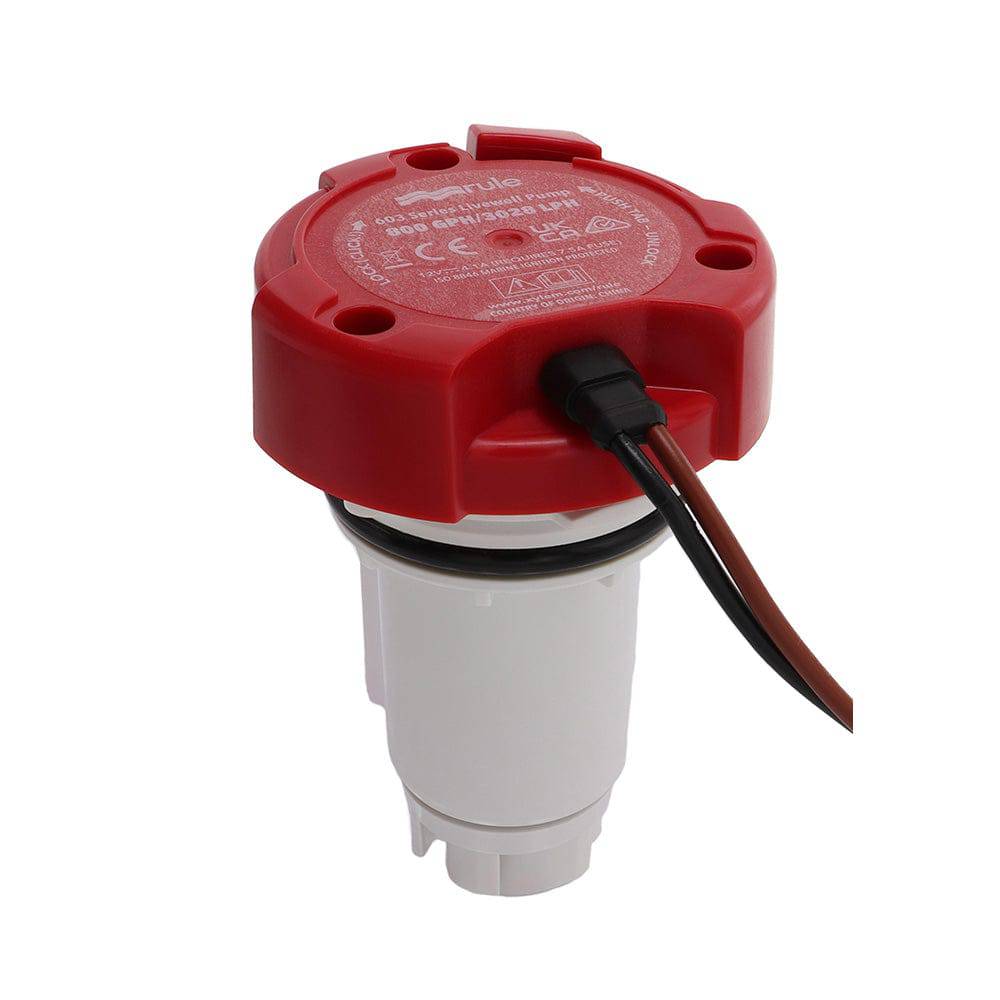 Rule 800 GPH Livewell Pump Replacement Motor Cartridge [66DR] - Twin Screws Marine Service