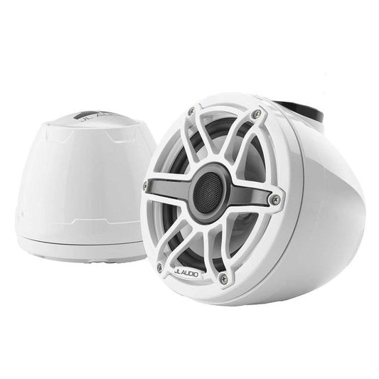 JL Audio M6 VeX Series 6.5" Enclosed Coaxial Speakers w/White Sports Grilles - M6-650VEX-Gw-S-GwGw [010-03260-00] - Twin Screws Marine Service