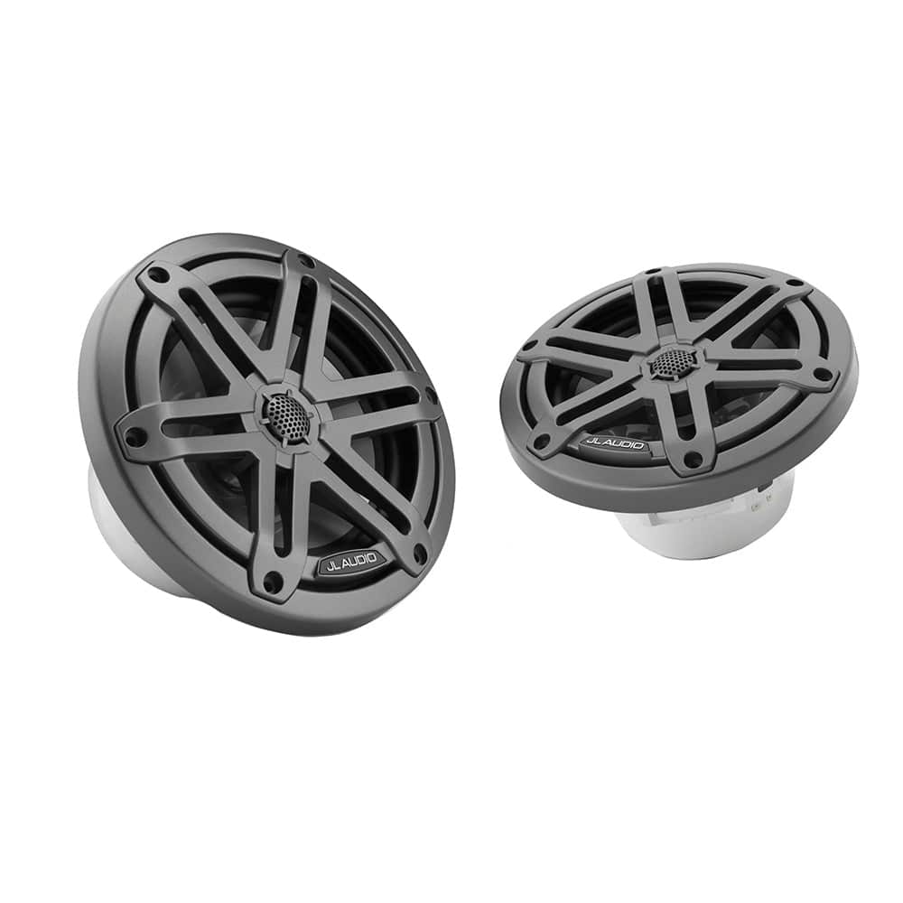 JL Audio M3 Series 6.5" Marine Coaxial Speakers w/Grey Metallic Sport Grilles - M3-650X-S-Gm [010-03061-00] - Twin Screws Marine Service