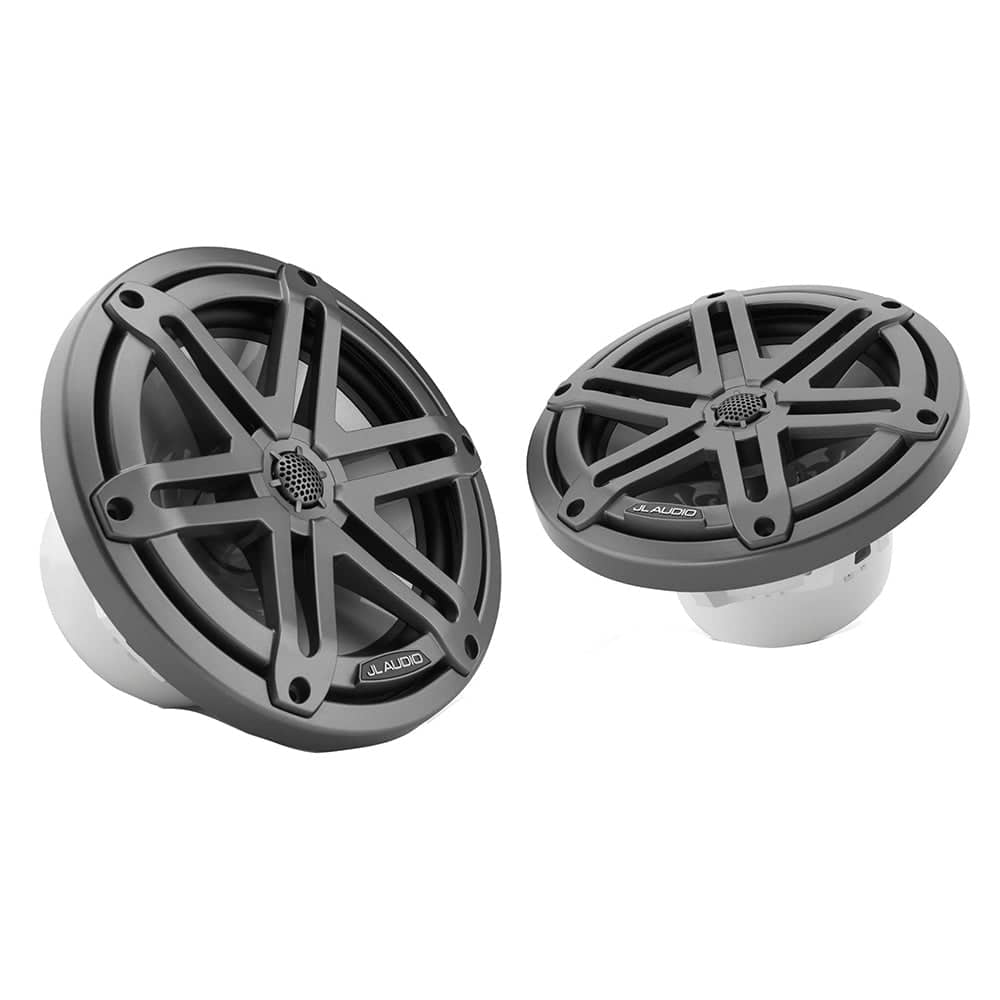 JL Audio M3 Series 7.7" Marine Coaxial Speakers w/Grey Metallic Sport Grilles - M3-770X-S-Gm [010-03066-00] - Twin Screws Marine Service
