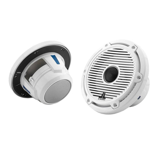 JL Audio M6 Series 6.5" Marine Coaxial Speakers w/Gloss White Classic Grille  Black Tweeter Mesh - M6-650X-C-GwGw [010-03089-00] - Twin Screws Marine Service