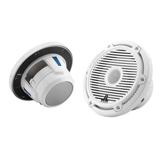 JL Audio M6 Series 6.5" Marine Coaxial Speakers w/Gloss White Classic Grille - M6-650X-C-3Gw [010-03497-00] - Twin Screws Marine Service