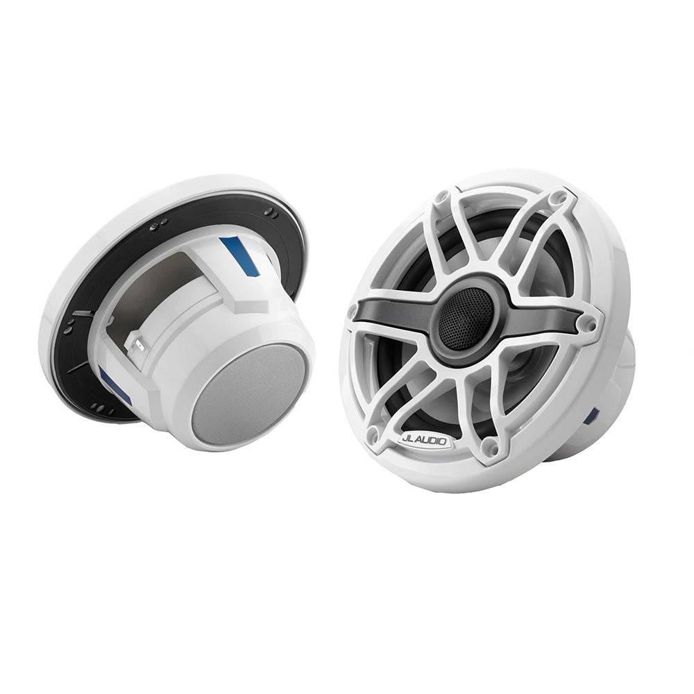 JL Audio M6 Series 6.5" Marine Coaxial Speakers w/Gloss White Sport Grille - M6-650X-S-GwGw [010-03090-00] - Twin Screws Marine Service