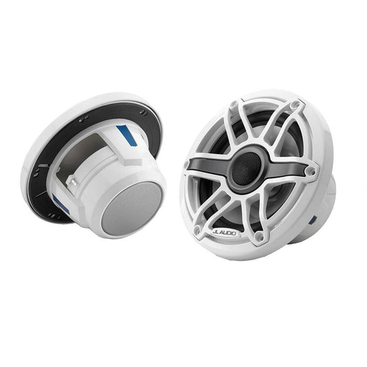 JL Audio M6 Series 6.5" Marine Coaxial Speakers w/Gloss White Sport Grille - M6-650X-S-GwGw [010-03090-00] - Twin Screws Marine Service