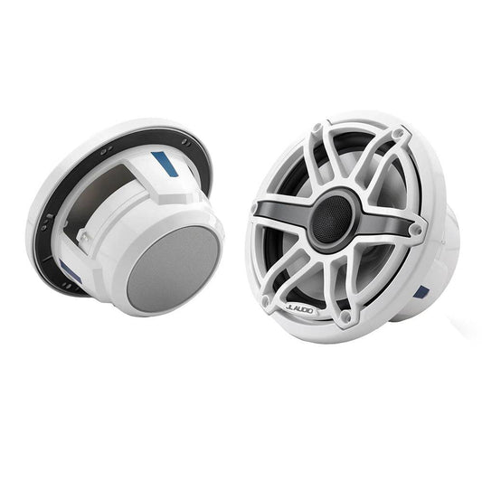 JL Audio M6 Series 7.7" Marine Coaxial Speakers w/Gloss White Sport Grille - M6-770X-S-GwGw [010-03073-00] - Twin Screws Marine Service