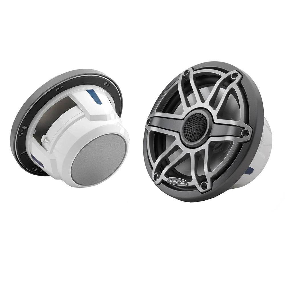 JL Audio M6 Series 7.7" Marine Coaxial Speakers w/Titanium Sport Grille - M6-770X-S-GmTi [010-03075-00] - Twin Screws Marine Service