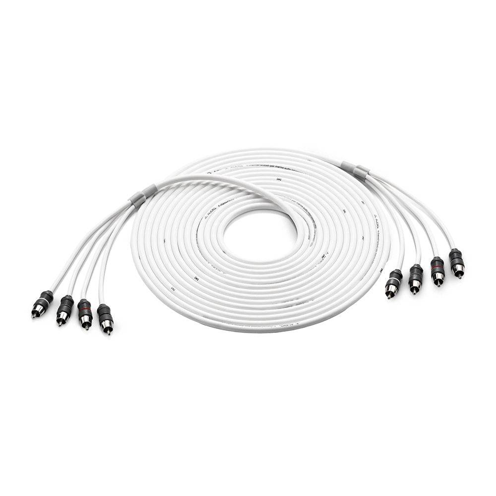 JL Audio 4 Channel 25' Marine Audio RCA Cable - XMD-WHTAIC4-25 [010-13475-00] - Twin Screws Marine Service